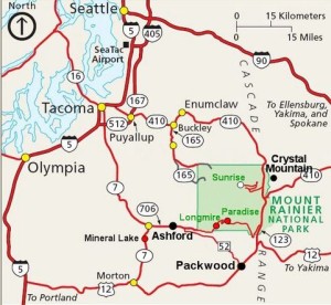 mt rainier map