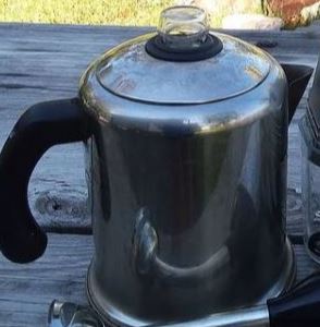 Antique Campfire Coffee Pot Kettle Cowboy Camping